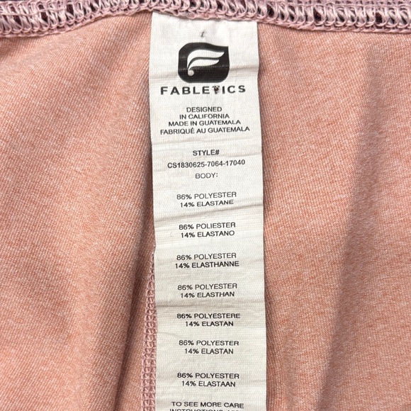 Fabletics Leggings in Pink and Burgundy - Picture 2 of 5